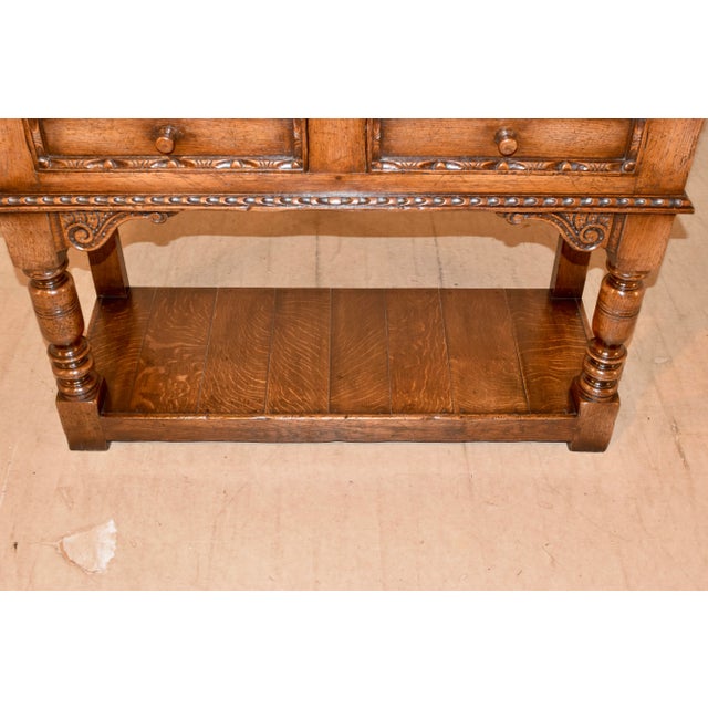Late 19th-C. Ipswitch Oak Server For Sale - Image 11 of 13