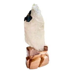 Green Tourmaline Tourmalinated Skeleton Elestial Quartz Point Cluster Display Piece Collector Piece Statement Piece Natural Crystal Mineral