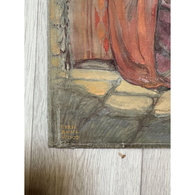 Elsie Anna Wood, Christ, Jericho, 1890s, Paint, in Good conditions. Designed 1890 to 1919