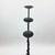 Hand Forged Iron Candelabra Set of 3 (90-110cm) Antique Copper Finish Iron Bamboo Stem with Scroll Base Estate Set For Sale - Image 4 of 6
