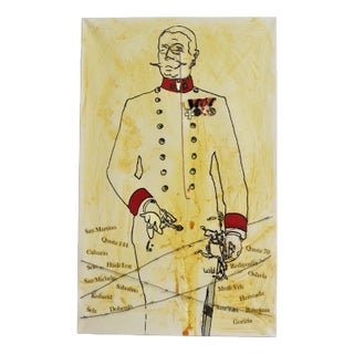 Modern Austrian General, 1970s, Oil on Canvas For Sale