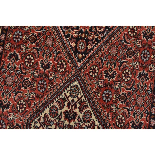 Fine Bidjar Runner 2’10” X 9’8” Red Wool Traditional Hand-Knotted Oriental Rug For Sale - Image 9 of 13