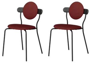 Set of Upholstered Planet Chairs by Jean-Baptiste Souletie