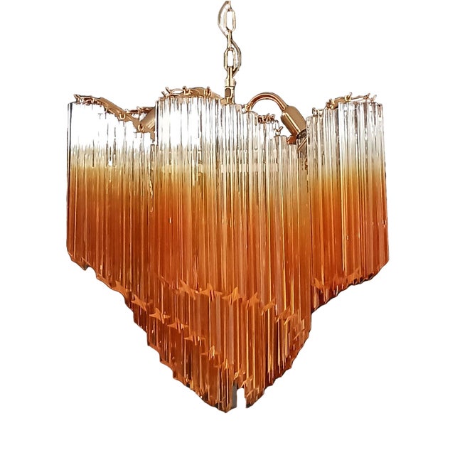 Vintage Murano Glass Chandelier, 1980 For Sale