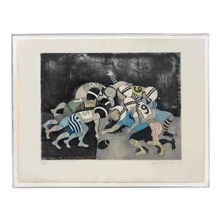 1980s Modern Art Lithograph For Sale