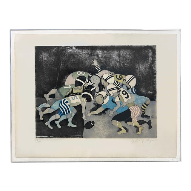 1980s Modern Art Lithograph For Sale