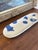 Blue Handmade Studio Pottery Tray With Blue Abstract Glaze and Textured Underside For Sale - Image 8 of 9