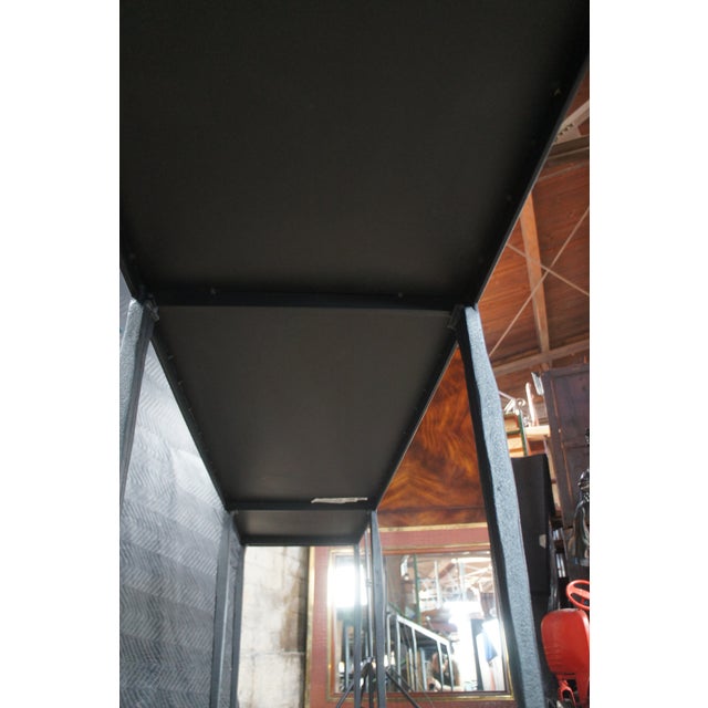 Late 20th Century Bernhardt Silviano Heavy Cast Iron Entry Console Sofa Table For Sale - Image 10 of 12