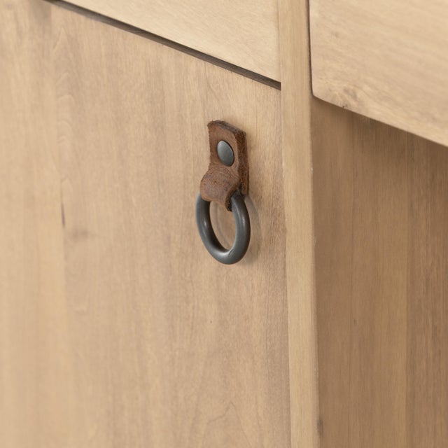 Beautifully simple in spirit. Solid dry-washed poplar forms a clean, Seventies-inspired executive desk with dovetail...