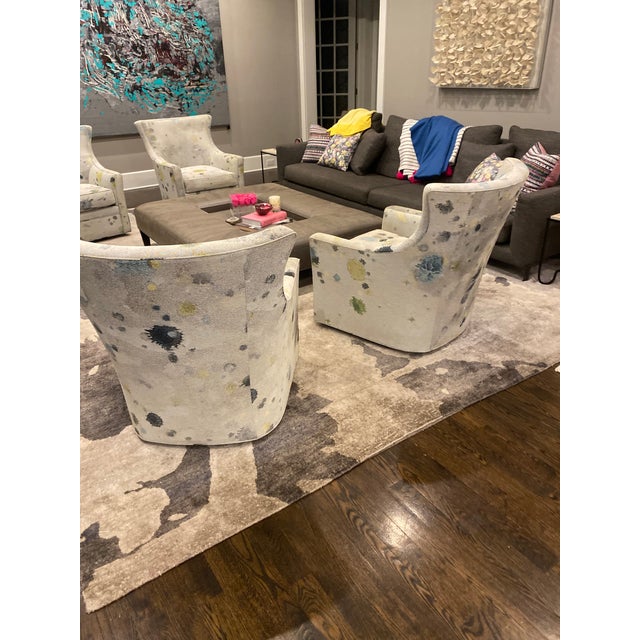 Custom Swivel Chairs - Set of 2 For Sale - Image 9 of 10