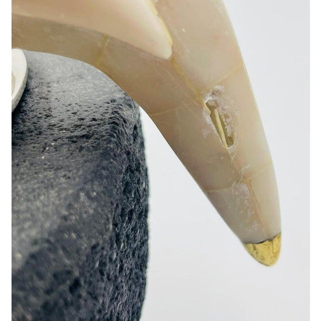 Emilia Castillo Cockatoo Silver Bowl With Volcanic Rock Base, 1980s For Sale - Image 15 of 18