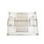 1970 American Mid-Century Modern Silver Plate Lucite Buffet Caddy For Sale - Image 4 of 6