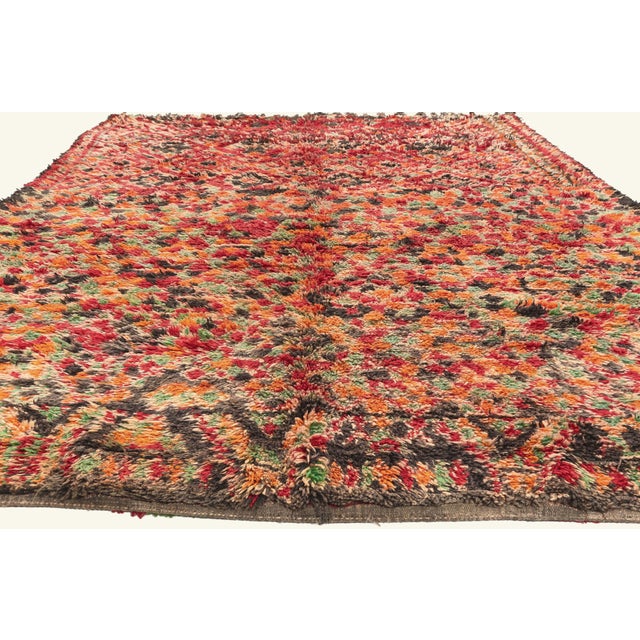 Mid-Century Modern Vintage Beni M'Guild Moroccan Rug, 07'07 X 11'04 For Sale - Image 3 of 10