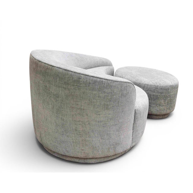 Interlude Home Left-Arm Dana Sofa/Chaise With Ottoman For Sale In Miami - Image 6 of 13