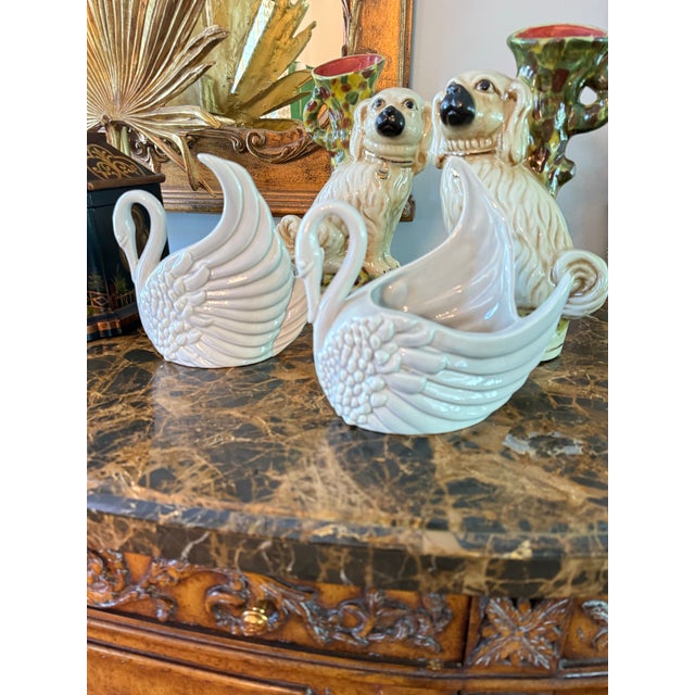Rare Set of Mid Century Modern Royal Haeger Swan Vases For Sale - Image 12 of 12