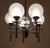 French French Opaline 1970s 5-Light Chandelier For Sale - Image 3 of 11