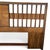 Mid-Century Modern Walnut Veneer King Headboard With Chrome Trim For Sale - Image 16 of 18