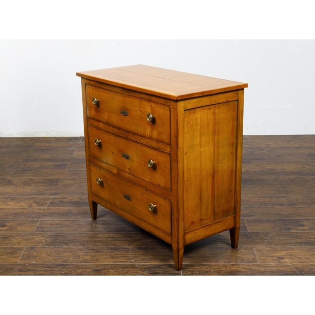 French Empire Style 19th Century Walnut Chest with Drop Front Desk, Two Drawers For Sale In Atlanta - Image 6 of 12
