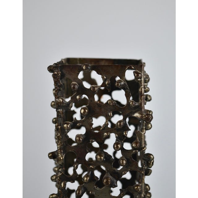 Brutalist Handmade Iron Candleholders, 1970, Set of 2 For Sale - Image 6 of 18
