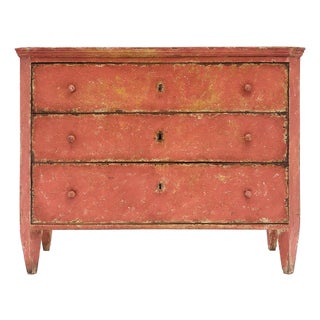 Antique Painted Italian Chest, Circa 1910 For Sale