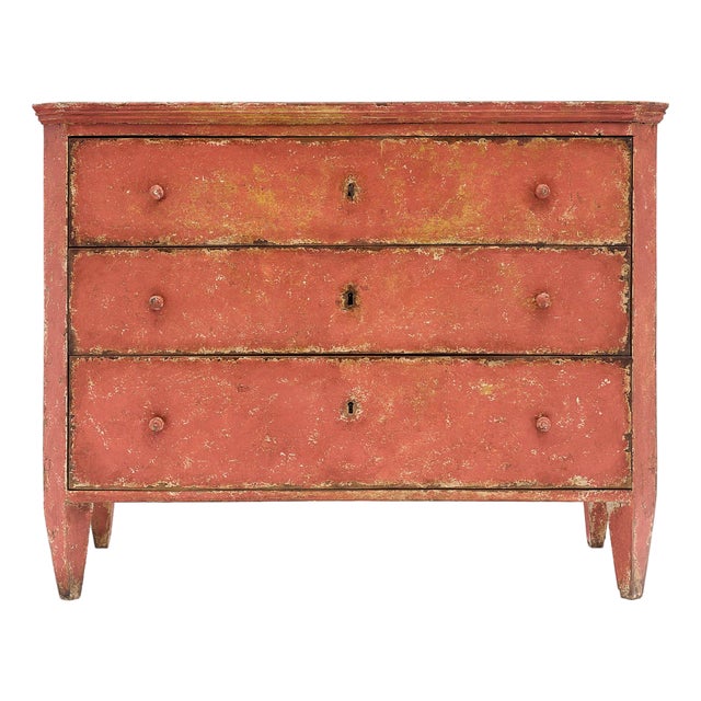 Antique Painted Italian Chest, Circa 1910 For Sale