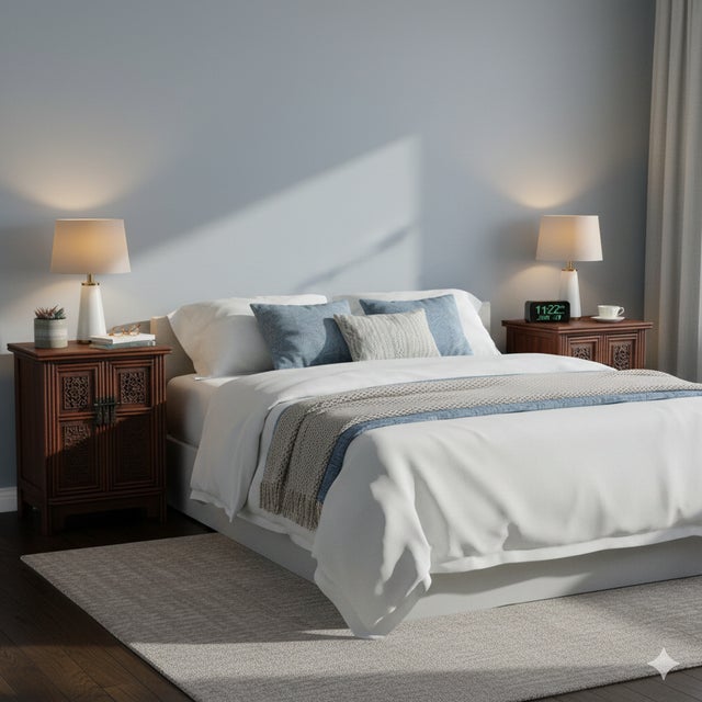 26.75" Natural Wood Pattern Brown Carving 2 Doors Small Cabinet Chest For Sale - Image 10 of 10