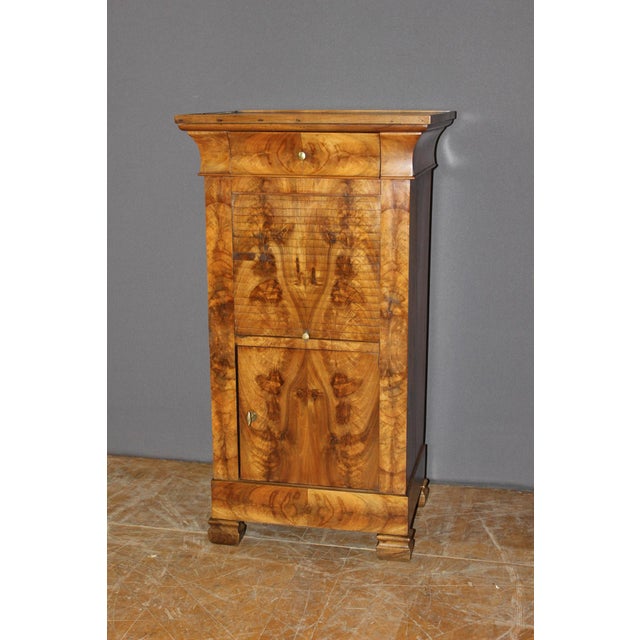 Antique Bedside Table in Walnut, 1800s For Sale - Image 11 of 13