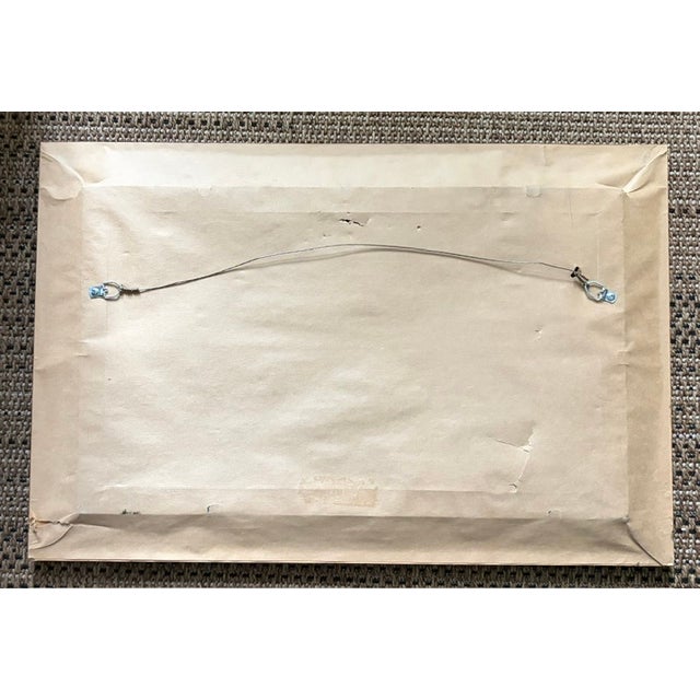 Wood Mid Century American Abstract Oil Painting by Listed Artist Samuel Marcus Adler, Signed For Sale - Image 7 of 7