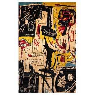 Tapestry Melting Point of Ice Attributed to Jean-Michel Basquiat For Sale