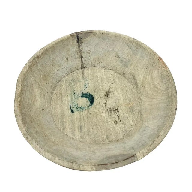 1970s 1970s Vintage Wooden Parat Bowl - Medium For Sale - Image 5 of 5