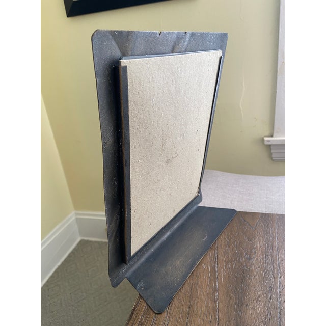 Black Early 20th Century Modernist Art Deco Mirror Attributed to Donald Deskey For Sale - Image 8 of 9