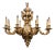 19th Century French Louis XV Patinated Bronze Dore Eight-Light Chandelier For Sale