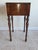 Sheraton Style Mahogany One-Drawer Stand With Burlwood Drawer Front For Sale - Image 4 of 10