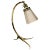 Brass and Milk Glass Shade Table Lamp, 1910 For Sale