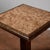 Brown Square Coffee Table with Marble Top and Copper Footrest For Sale - Image 8 of 9