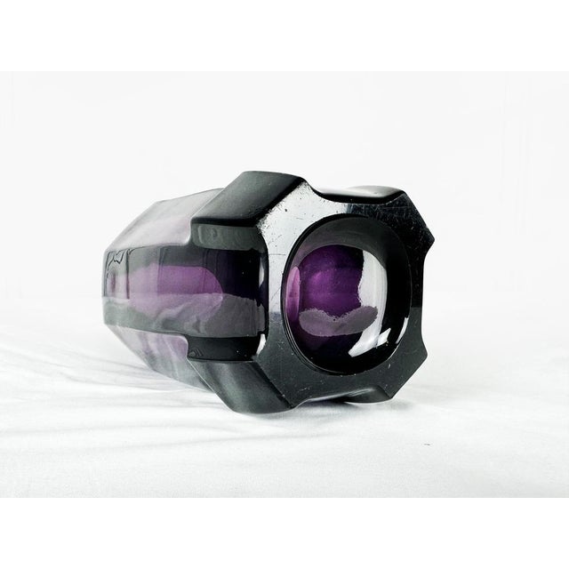 Vintage Art Deco Moser Glass Vase by Josef Hoffmann, 1920s For Sale - Image 12 of 17