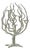 Brutalist White Tree of Life Candleholder, 1970s For Sale