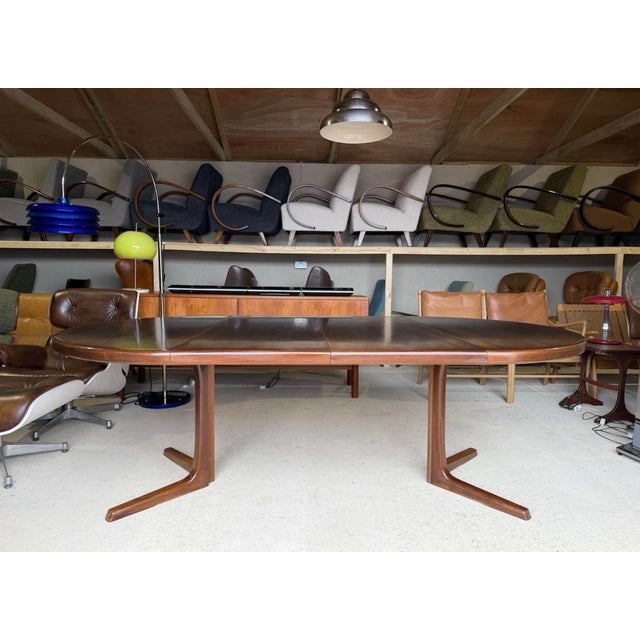 Double Extending Round Dining Table by Svend Aage Madsen, Demark, 1960s For Sale - Image 15 of 18
