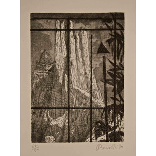 Armando Buratti, Sintesi (Dolomites Landscape), Etching, 1970 For Sale