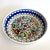 Ceramic Vintage 1980s Jerusalem Art Pottery Hand Painted Floral Artisan Ceramic Decorative Serving Bowl For Sale - Image 7 of 13