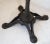 1920s Antique French Cast Iron Bistro Table Stand a Pair For Sale - Image 4 of 13