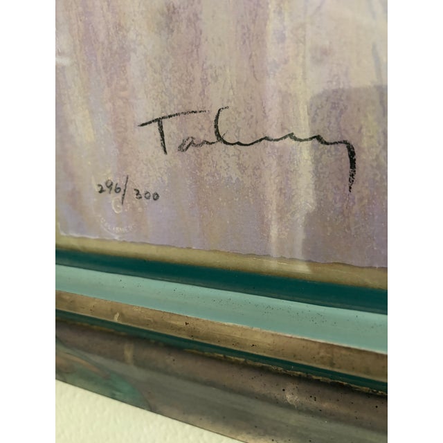 Itzchak Tarkay 1980s Monumental 48" Signed Limited Edition Serigraph – Modern Figurative Composition – Custom Framed For Sale In Houston - Image 6 of 17