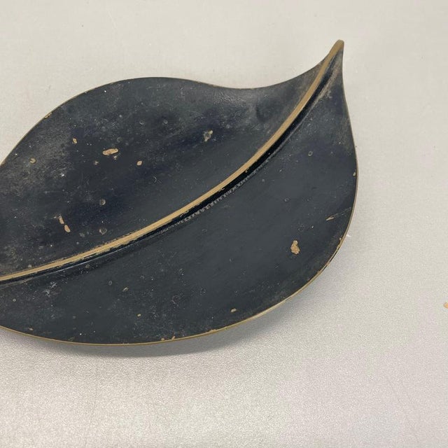Bronze Handmade Leaf Plate by Noak Leipzig, Germany, 1950s For Sale - Image 8 of 18