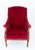 A handsome Sheraton Revival club chair, raised upon elegant tapered legs terminating in brass castors Circa 1900 The...