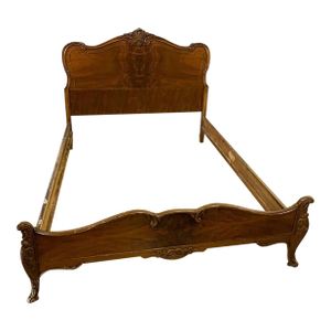 Vintage French Provincial Headboard Footboard Bed Frame W Rails