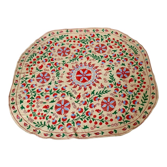 Round Suzani Tablecloth For Sale