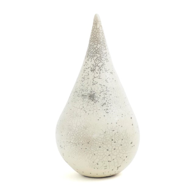 Early 21st Century Japanese Modern Essenza O White Ceramic Sculpture For Sale - Image 5 of 6