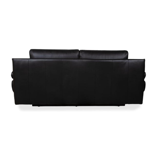 Two-Seater Leather 6500 Sofa in Black with Manual Function from Rolf Benz For Sale - Image 14 of 16