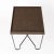 Modern Black Lacquered Steel Side Table With Burnt Cork Top For Sale - Image 3 of 6