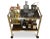 Hollywood Regency Aluminium & Acrylic Two Tier Bar Cart with Ice Bucket For Sale - Image 6 of 10